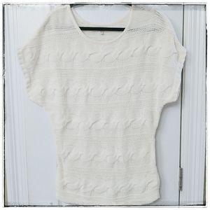 Express Cable Knit Tunic Length Sweater